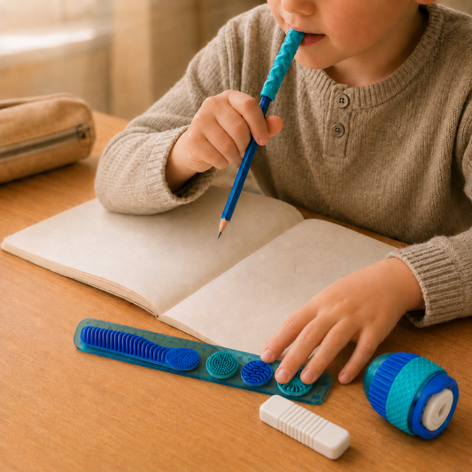 SchrijfWijzer | 5-delige sensorische schrijfset voor meer focus en minder stress
