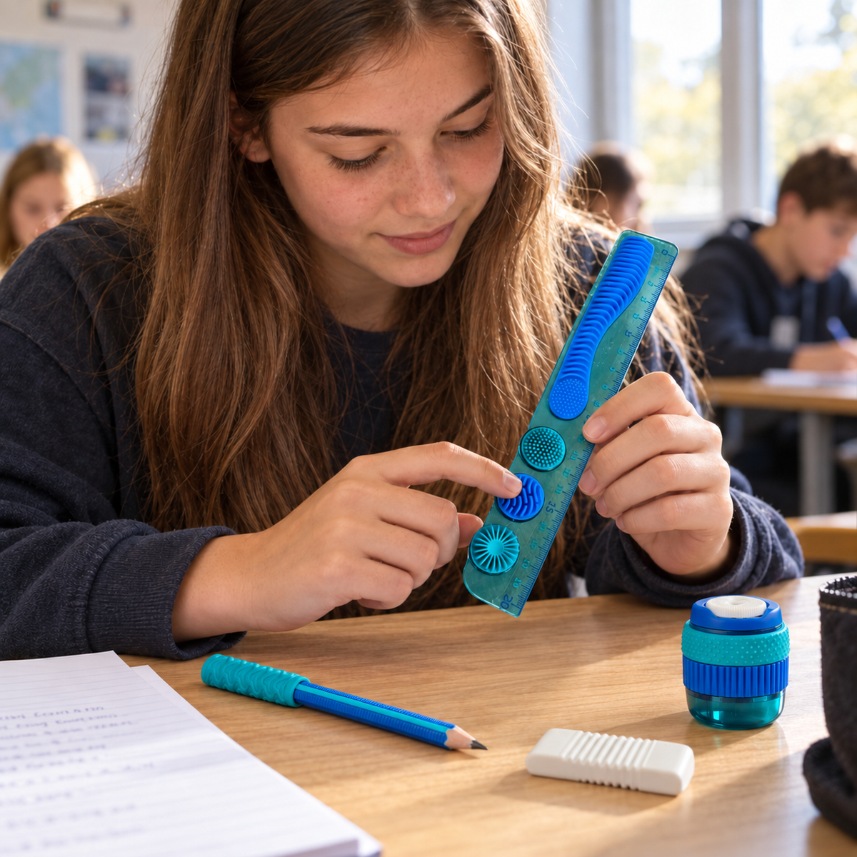 SchrijfWijzer | 5-delige sensorische schrijfset voor meer focus en minder stress