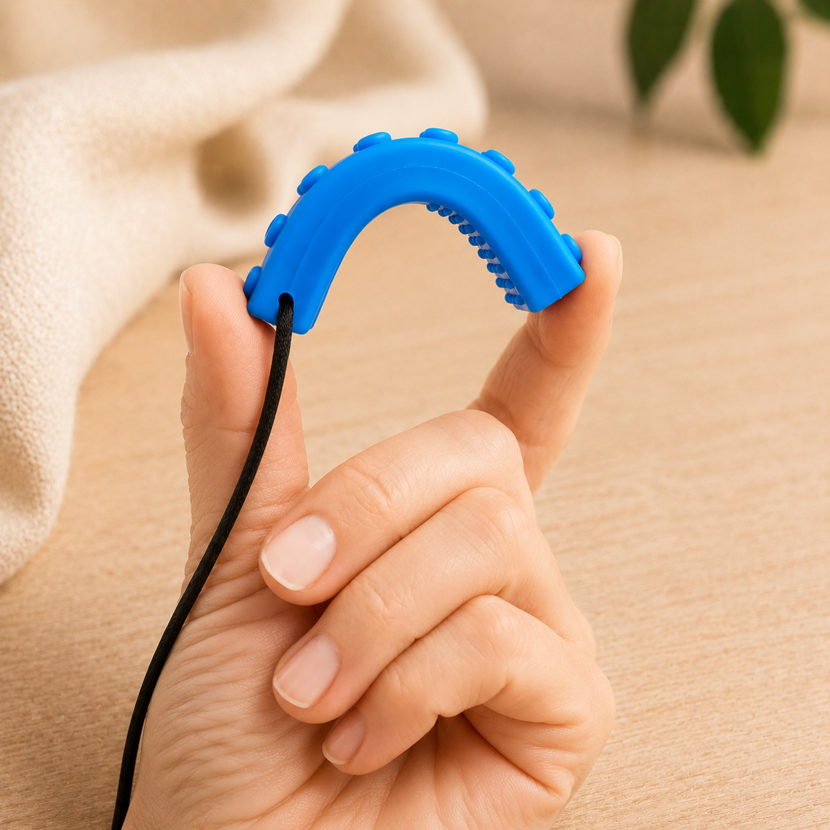 SensoNop | Bijt- en friemelketting met nopjes voor sensorische ondersteuning
