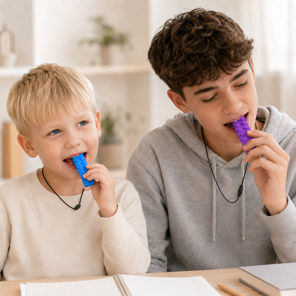 SensoNop | Bijt- en friemelketting met nopjes voor sensorische ondersteuning