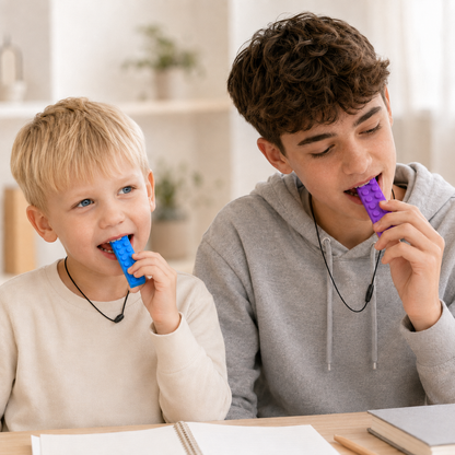 SensoNop | Bijt- en friemelketting met nopjes voor sensorische ondersteuning